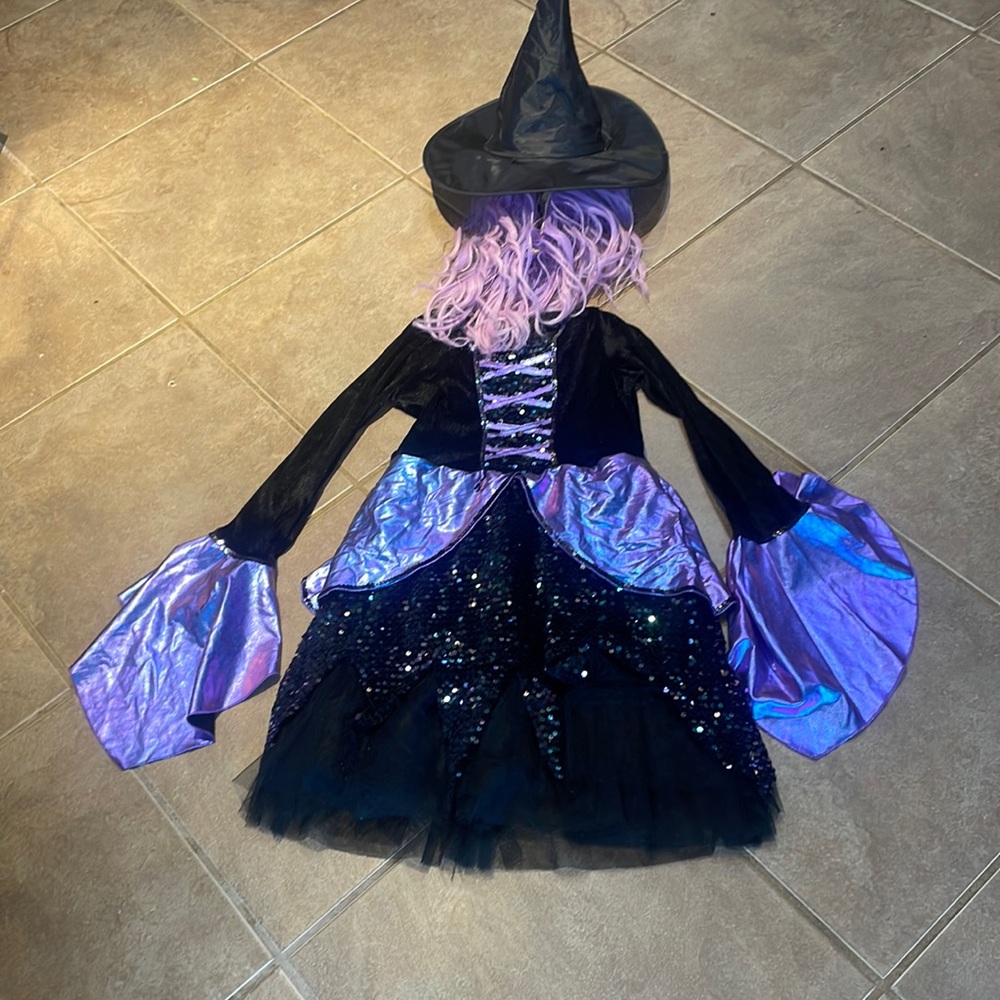 Spirit Witch Costume Hat and Wig! 10